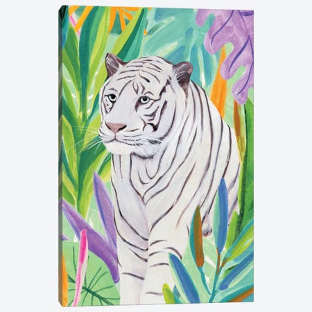 Tropic Tiger I Canvas Print #AWR109} by Annie Warren Art Print