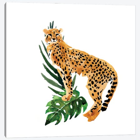 Cheetah Outlook II Canvas Print #AWR10} by Annie Warren Canvas Art