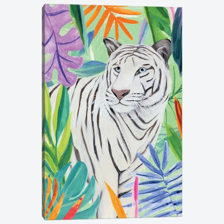 Tropic Tiger II Canvas Print #AWR110} by Annie Warren Canvas Artwork