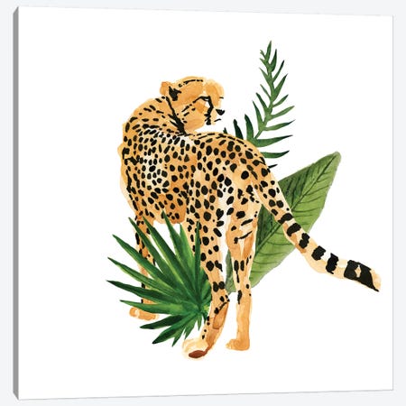 Cheetah Outlook III Canvas Print #AWR11} by Annie Warren Canvas Artwork