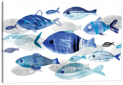 Fish Parade II Canvas Art Print