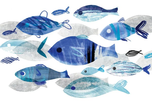 Fish: Fish Parade II by Annie Warren