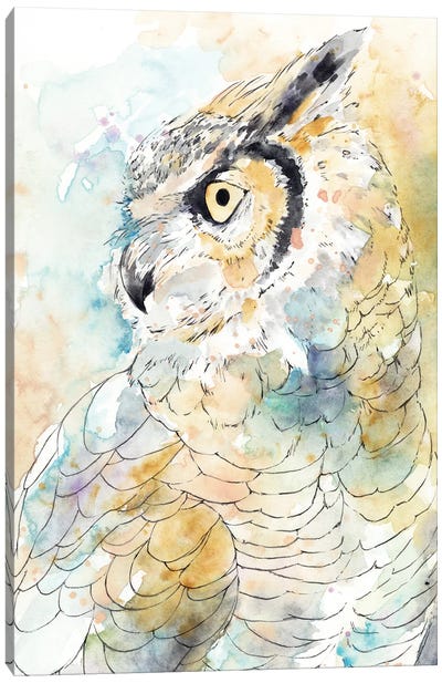 Owl Majestic I Canvas Art Print - Owl Art