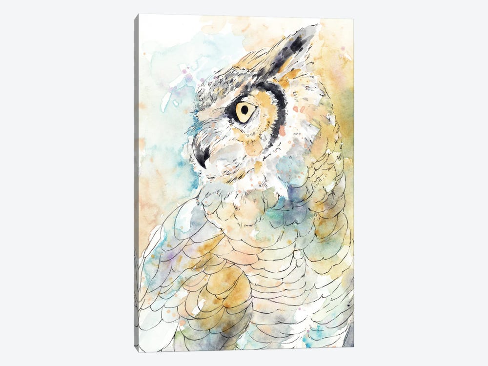Owl Majestic I by Annie Warren 1-piece Canvas Art Print