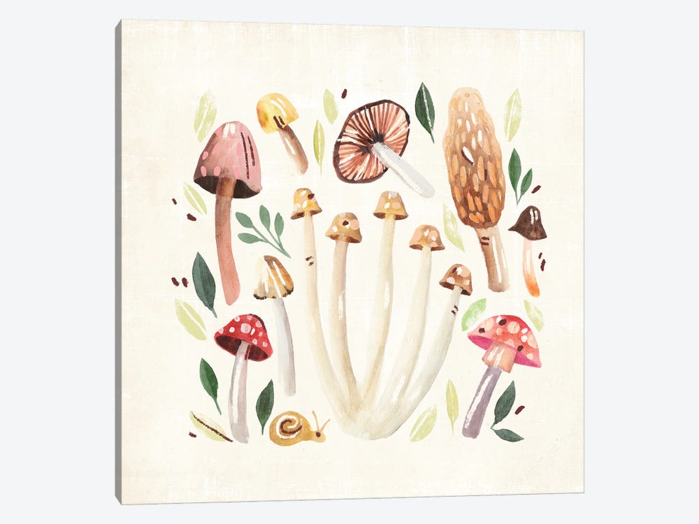 Fungi Field Trip II by Annie Warren 1-piece Art Print