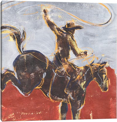 Morning Roundup I Canvas Art Print - Cowboy & Cowgirl Art