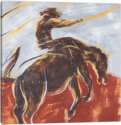 Morning Roundup II Canvas Art Print - Cowboy & Cowgirl Art