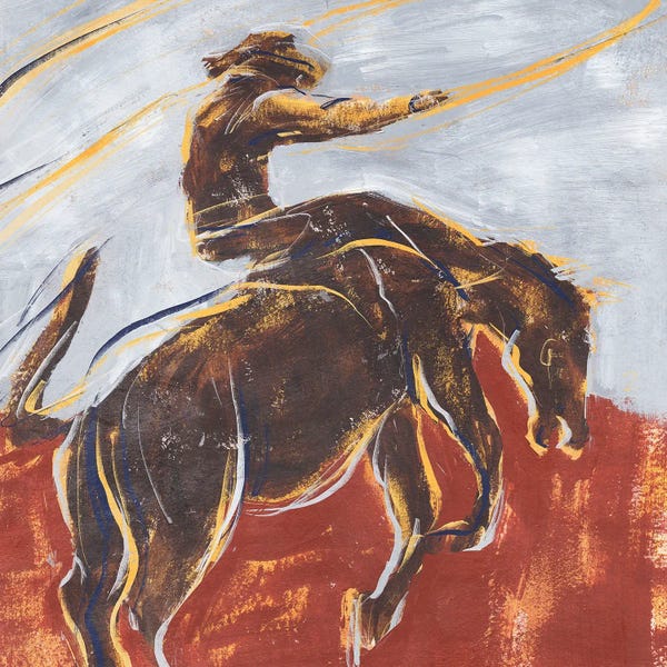 Western Décor: Morning Roundup II by Annie Warren