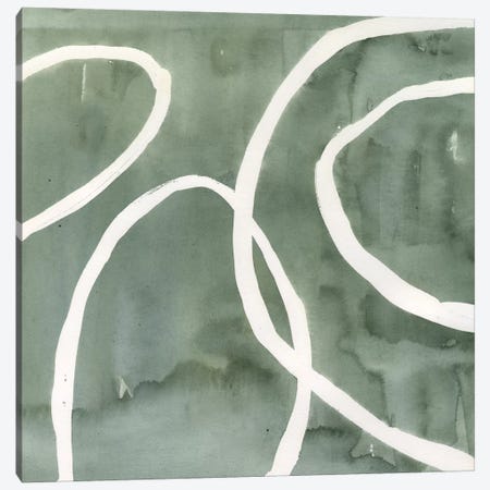 Moss Swirl I Canvas Print #AWR19} by Annie Warren Canvas Art