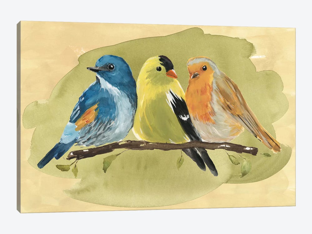 Bird Perch I by Annie Warren 1-piece Canvas Artwork