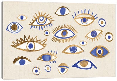 Weave Of Intuition II Canvas Art Print - Eyes