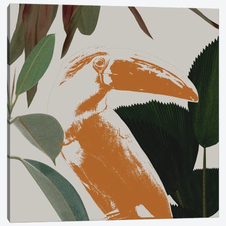 Graphic Tropical Bird III Canvas Print #AWR224} by Annie Warren Canvas Print