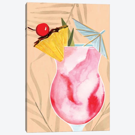 Tropical Cocktail II Canvas Print #AWR255} by Annie Warren Canvas Artwork