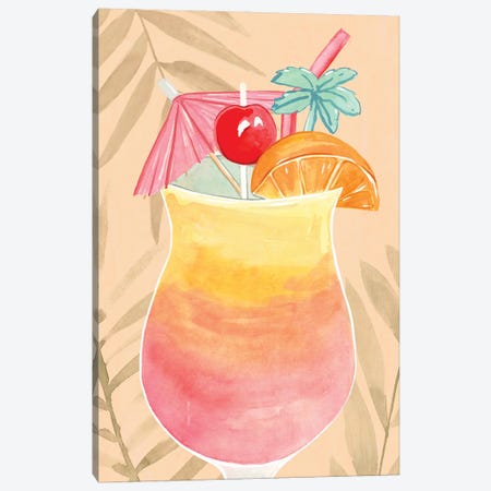 Tropical Cocktail IV Canvas Print #AWR256} by Annie Warren Canvas Wall Art