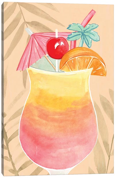 Tropical Cocktail IV Canvas Art Print