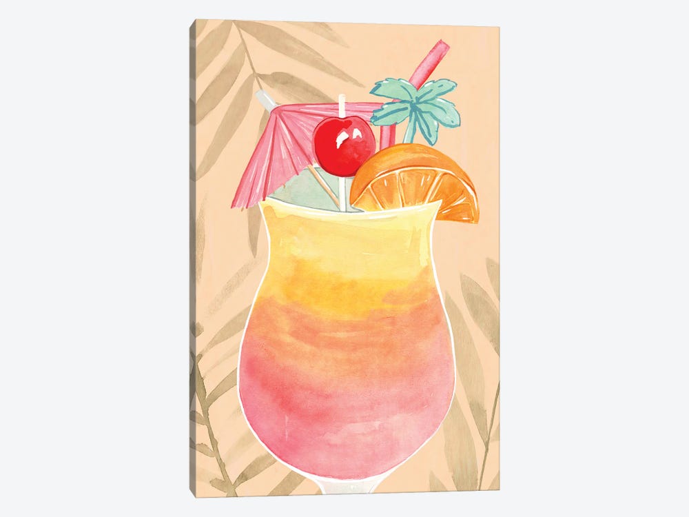 Tropical Cocktail IV by Annie Warren 1-piece Canvas Artwork