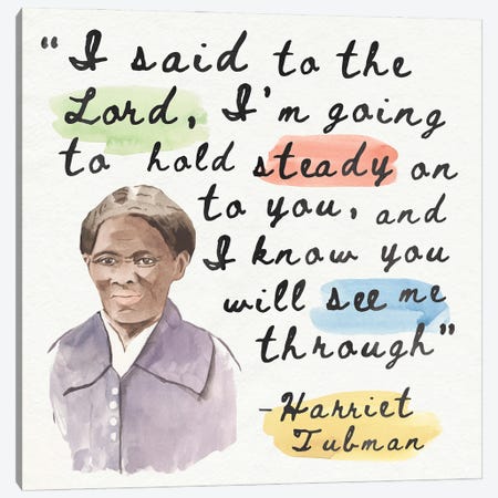 Harriet Tubman I Canvas Print #AWR272} by Annie Warren Canvas Art Print