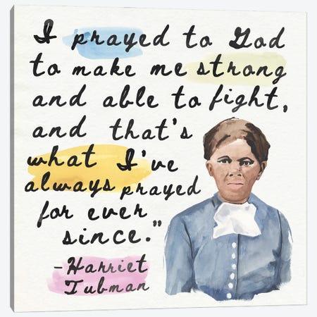 Harriet Tubman II Canvas Print #AWR273} by Annie Warren Art Print