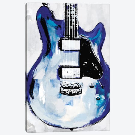 Electric Blues II Canvas Print #AWR283} by Annie Warren Canvas Artwork