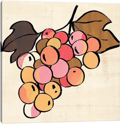 Fruit Cuts III Canvas Art Print - Grape Art
