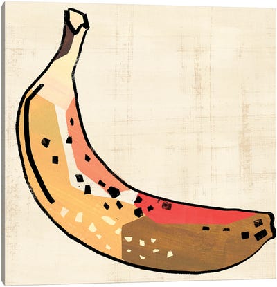 Fruit Cuts IV Canvas Art Print - Banana Art