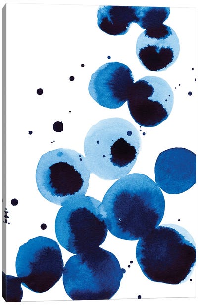 Blue Drops I Canvas Art Print