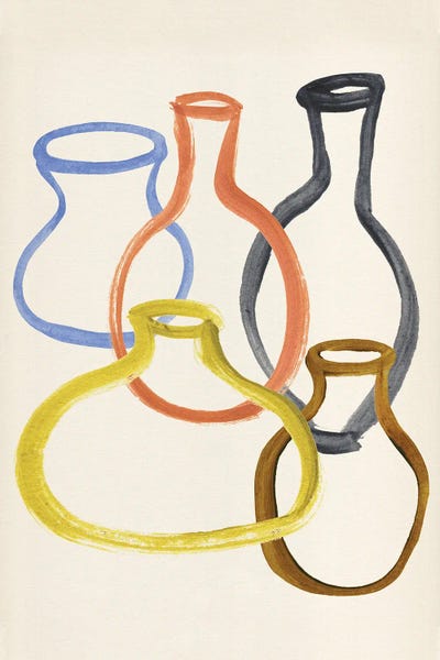 Le Vase II by Annie Warren multi panel art