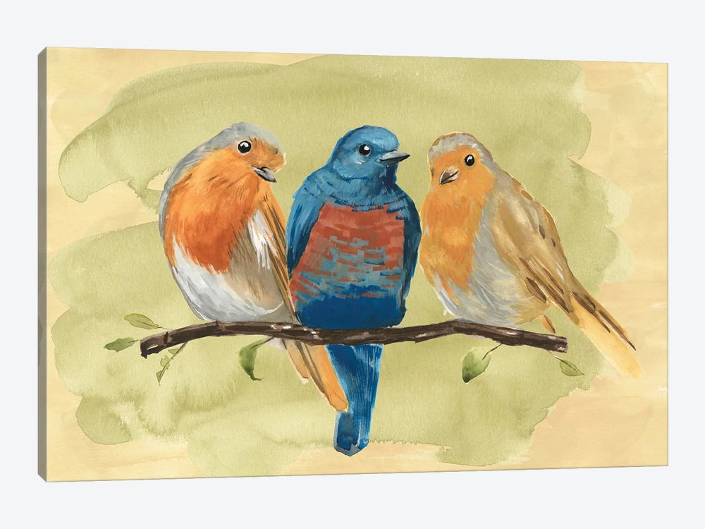 Bird Perch II by Annie Warren 1-piece Canvas Art Print