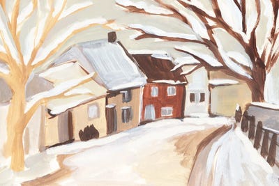 Snowy Street II by Annie Warren canvas print