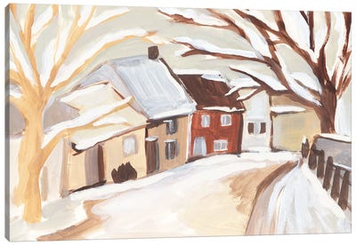 Snowy Street II Canvas Art Print