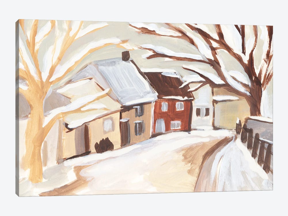 Snowy Street II by Annie Warren 1-piece Canvas Print