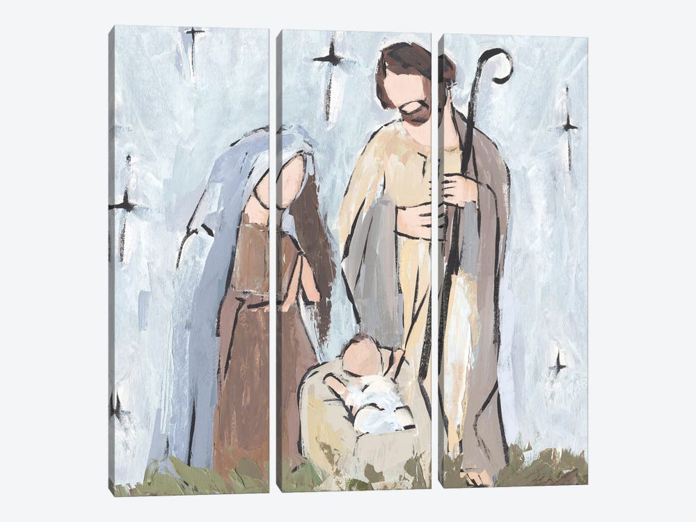 Starry Nativity II by Annie Warren 3-piece Art Print