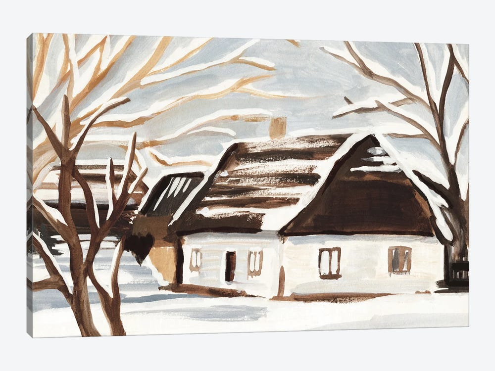 Winter Cottage I by Annie Warren 1-piece Canvas Wall Art