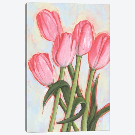 Peppy Tulip I Canvas Print #AWR31} by Annie Warren Canvas Artwork