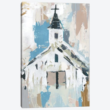 Sunday Chapel I Canvas Print #AWR41} by Annie Warren Canvas Print