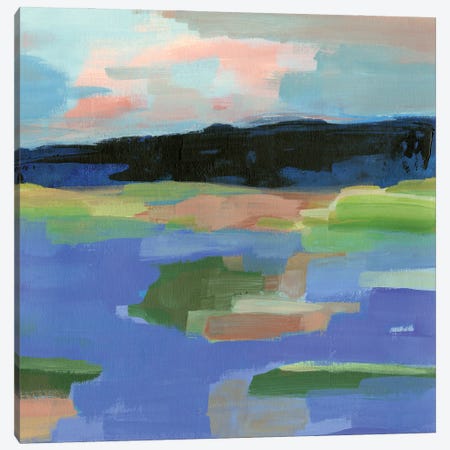 Blue Landing I Canvas Print #AWR45} by Annie Warren Canvas Wall Art