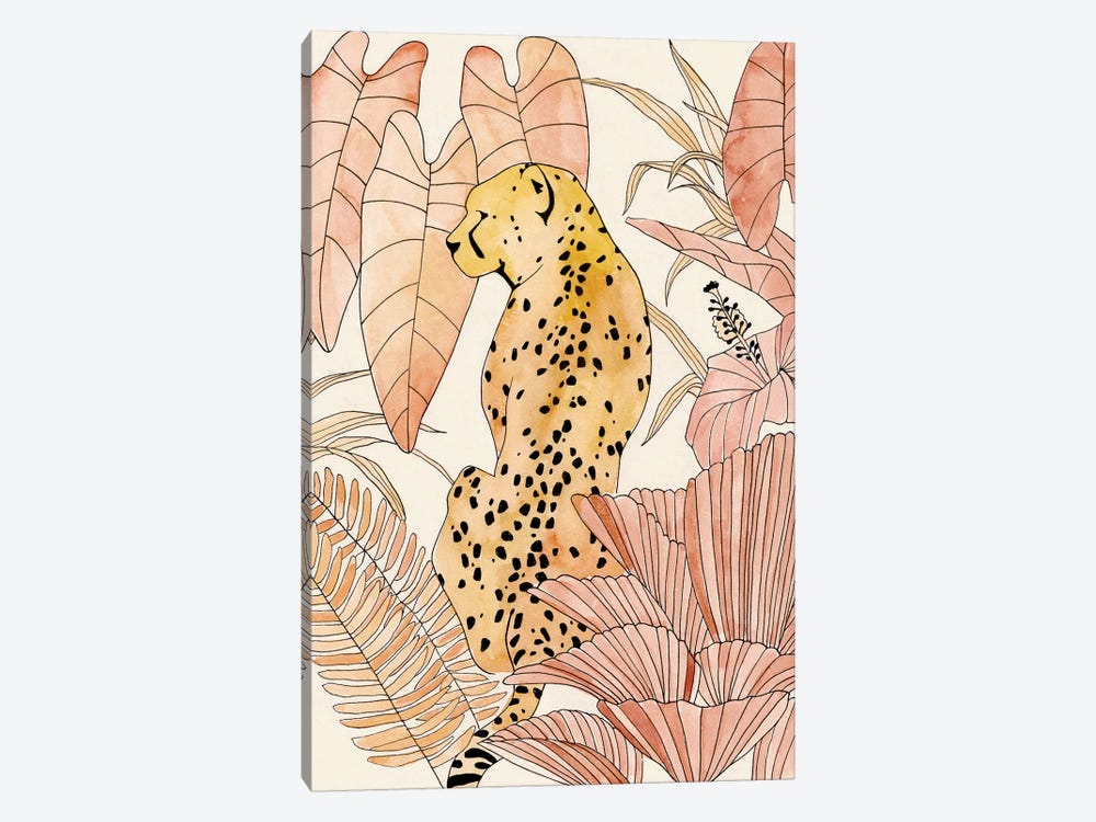 Blush Cheetah I by Annie Warren 1-piece Art Print