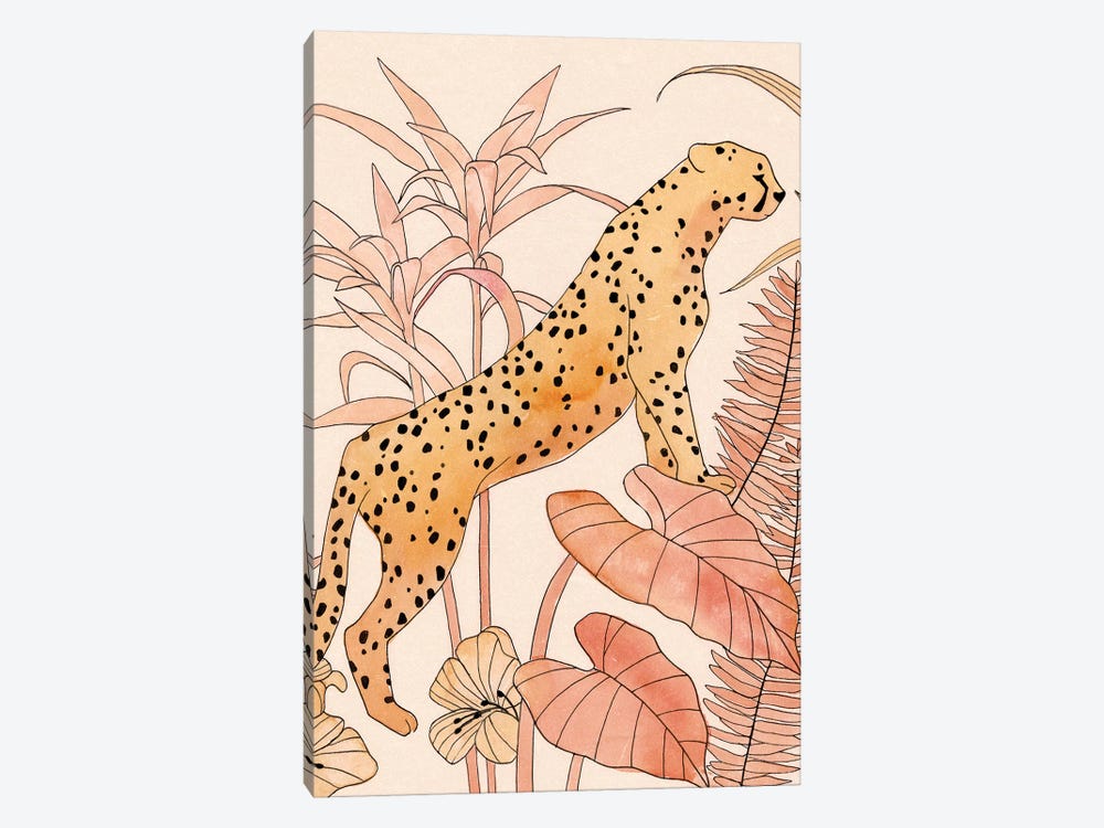 Blush Cheetah II by Annie Warren 1-piece Canvas Art
