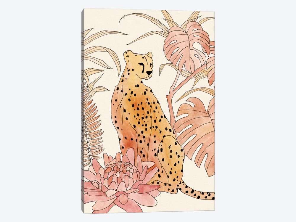 Blush Cheetah III by Annie Warren 1-piece Art Print
