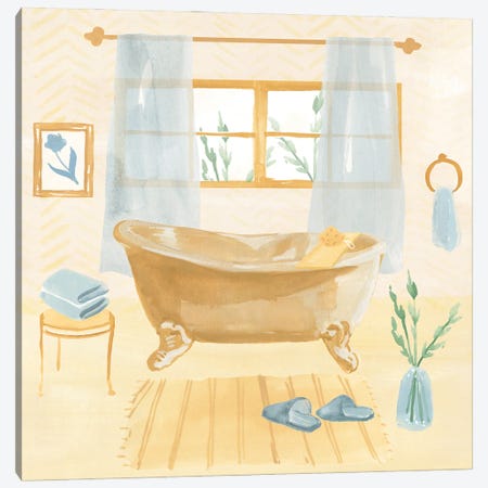 Golden Bath II Canvas Print #AWR59} by Annie Warren Canvas Wall Art