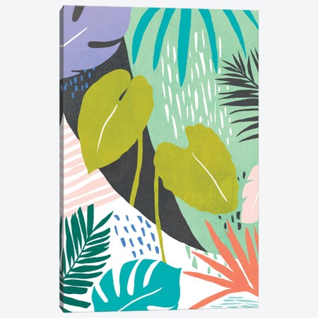 Jazzy Jungle I Canvas Print #AWR64} by Annie Warren Canvas Art
