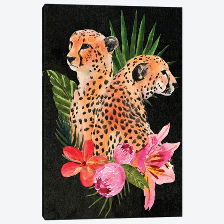 Cheetah Bouquet I Canvas Print #AWR7} by Annie Warren Canvas Print