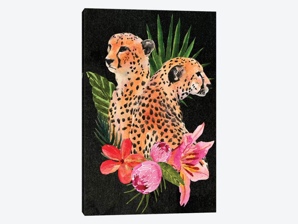 Cheetah Bouquet I by Annie Warren 1-piece Canvas Artwork
