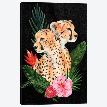 Cheetah Bouquet II Canvas Print #AWR8} by Annie Warren Canvas Artwork