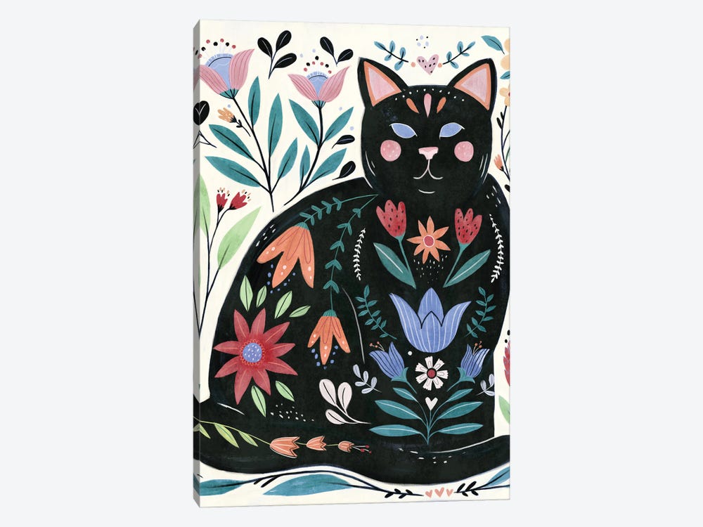 Folksy Feline II by Annie Warren 1-piece Art Print