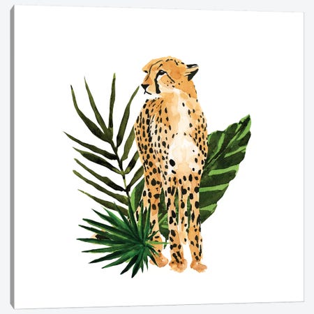 Cheetah Outlook I Canvas Print #AWR9} by Annie Warren Canvas Artwork