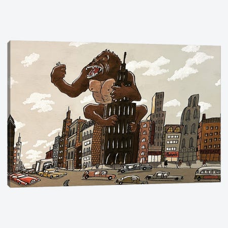 Kong Canvas Print #AWX11} by Aaron Wooten Canvas Wall Art