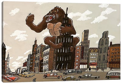 Kong Canvas Art Print - King Kong