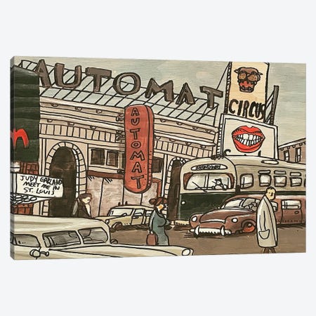 The Automat Canvas Print #AWX17} by Aaron Wooten Art Print