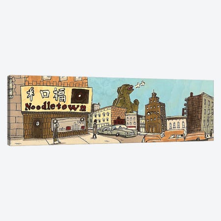 Noodletown Canvas Print #AWX19} by Aaron Wooten Canvas Wall Art